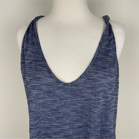 Lululemon Gray Blue V Neck Twist Tank Top Sm/ Med - Picture 2 of 9
